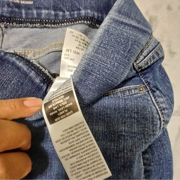 Signature by Levi Strauss Women Jeans Size 31x30 Pull On Skinny Totally Shaping - Picture 5 of 11